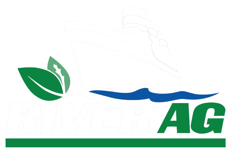 River Ag White Logo